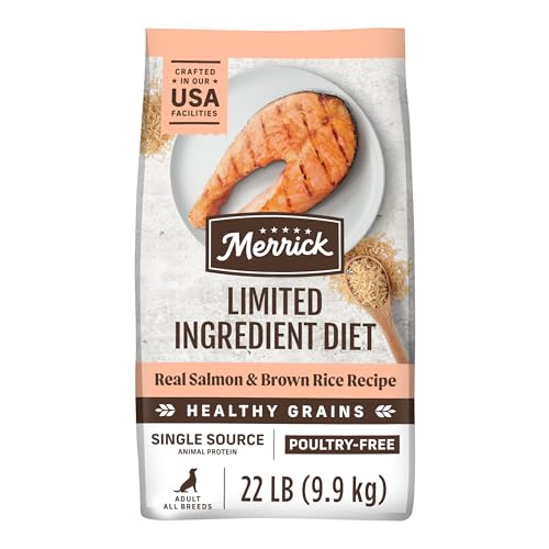 Merrick Limited Ingredient Diet Premium And Natural Kibble With Healthy Grains, Salmon And Brown Rice Dog Food - 22.0 lb. Bag