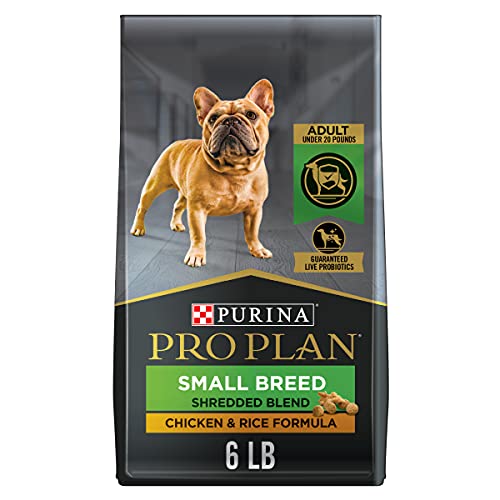 Purina Pro Plan Dry Dog Food, Savor, Shredded Blend Adult Small Breed Chicken & Rice Formula, 6-Pound Bag, Pack Of 1