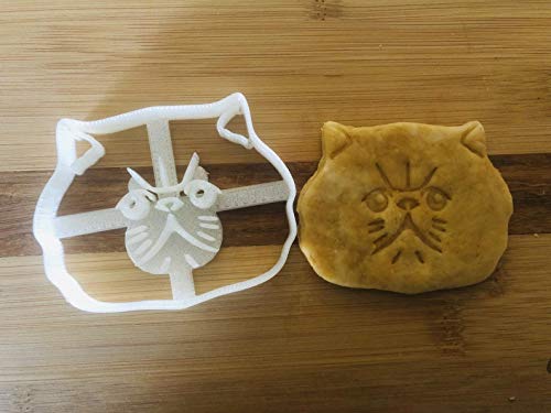 Persian Cat Cookie Cutter, 3 inch, Face Shape